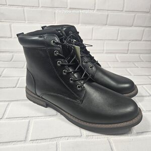 Men's Jeffrey Combat Boots - Goodfellow & Co Black  New with box men's casual